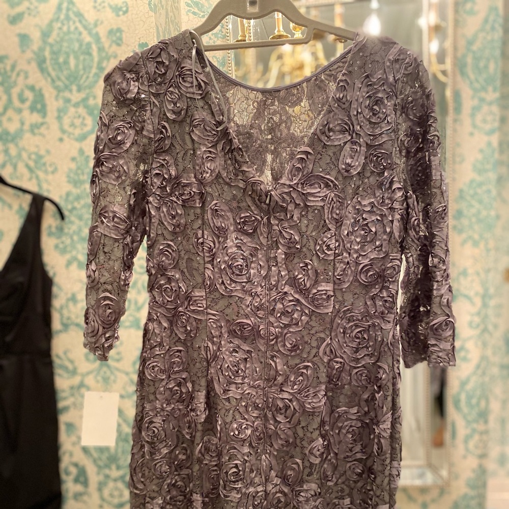 Alex Evening embroidered short dress 6